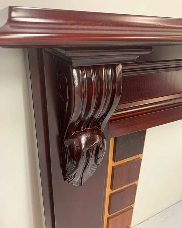 Mantle piece stained (French polish)
