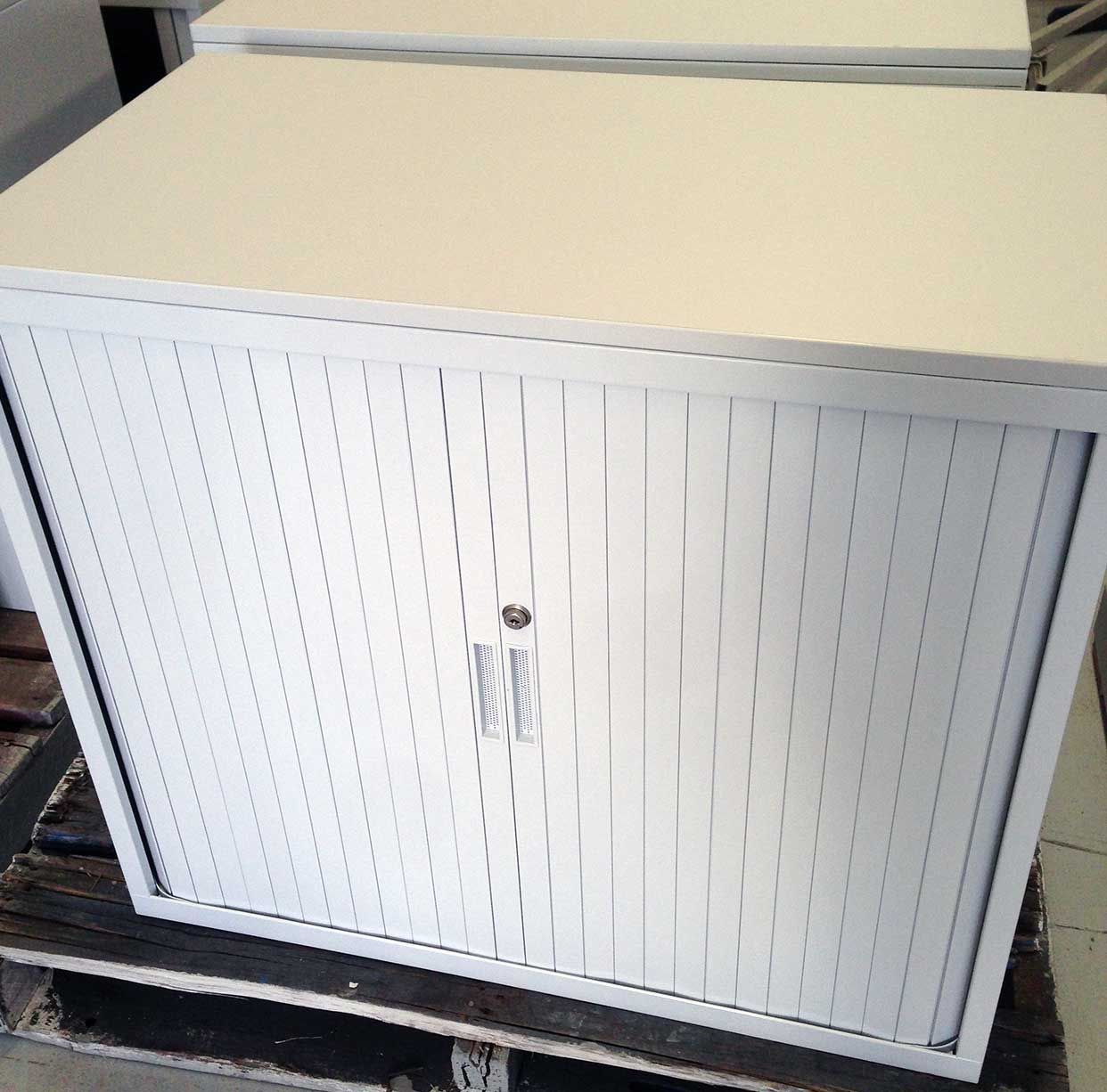 Office Tambour Units FACTORY SPRAY PAINTING RECOATING Office Furniture Resurfacing Restoration